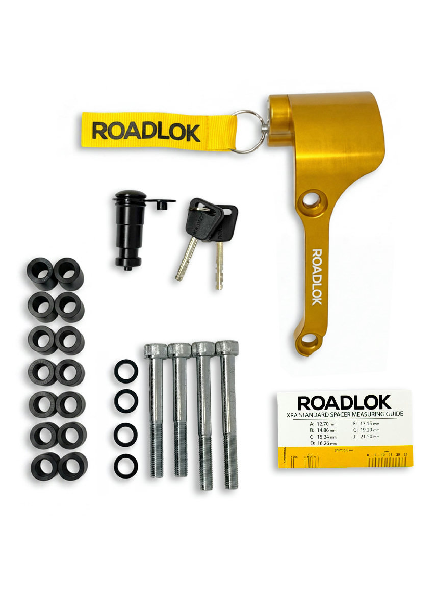 RoadLok XRA Eurosport 100 mm, højre — guld