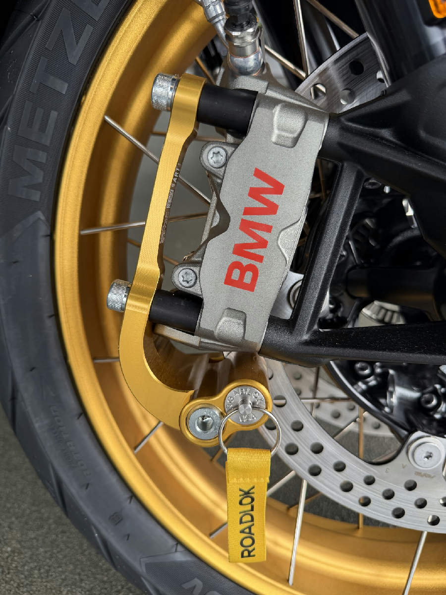 RoadLok XRA Eurosport 100 mm BMW/HD, højre — satinguld